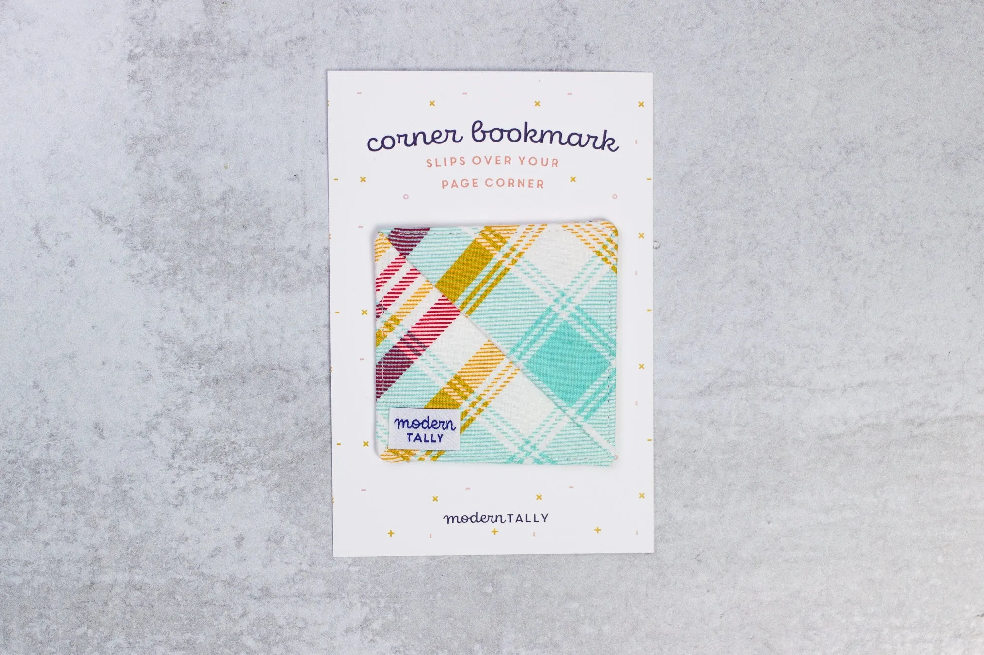 Summer Plaid Bookmark