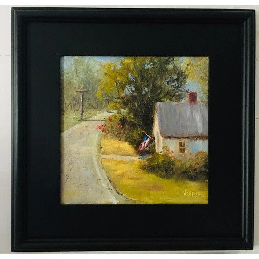 Summer Road -Oil Painting 10x10