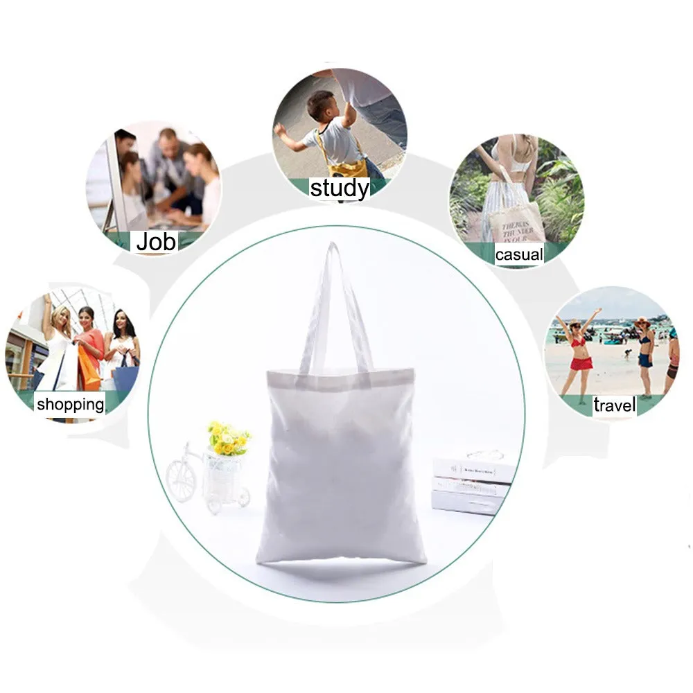 Summer Time White Canvas Bag B