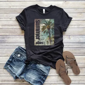 SUMMER VIBES PALM TREE TEE