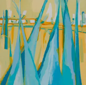 Summer Wildfires 9" x 9" Print on Canvas
