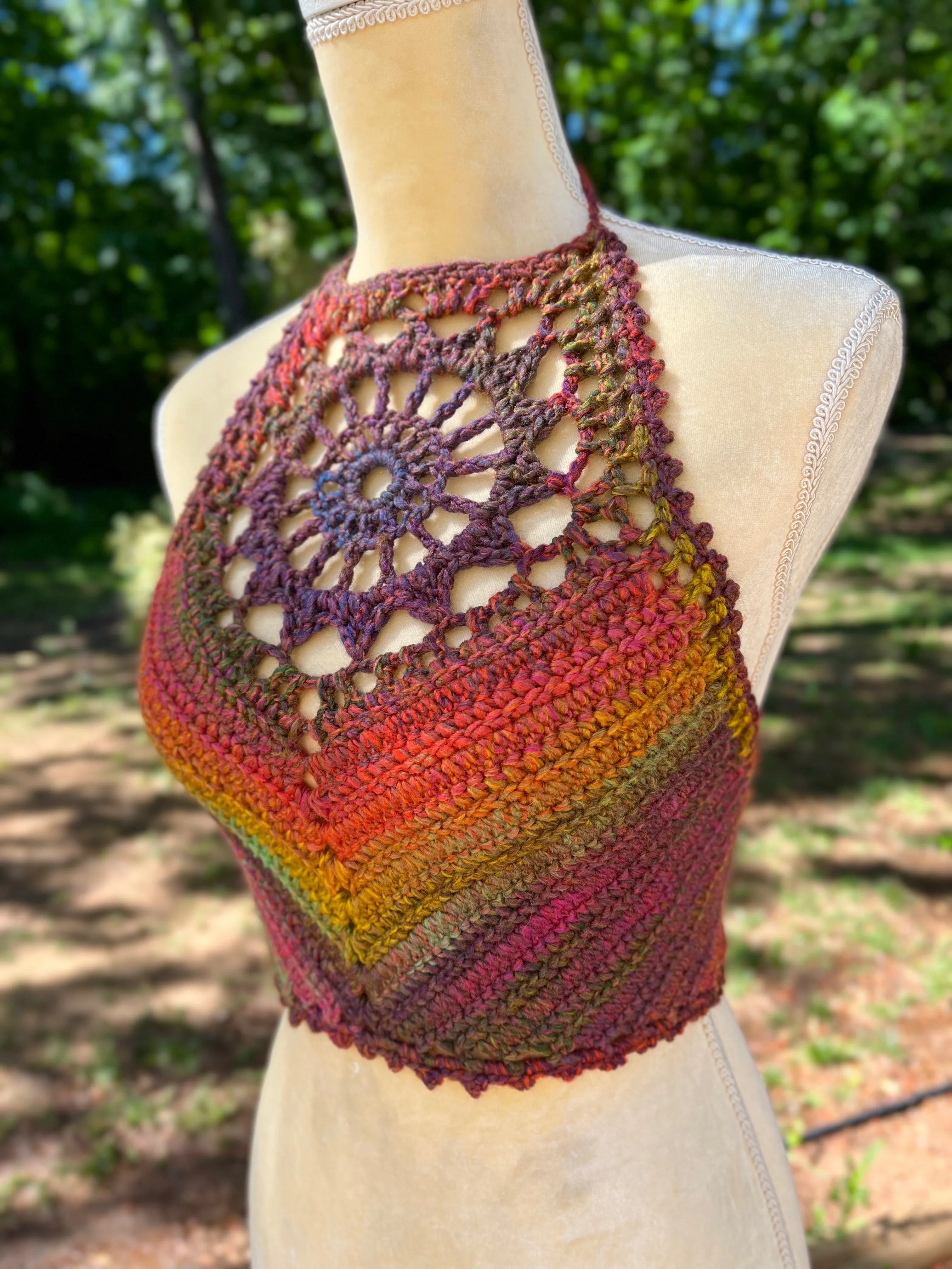 Sunburst Crop Top - Crochet Pattern
