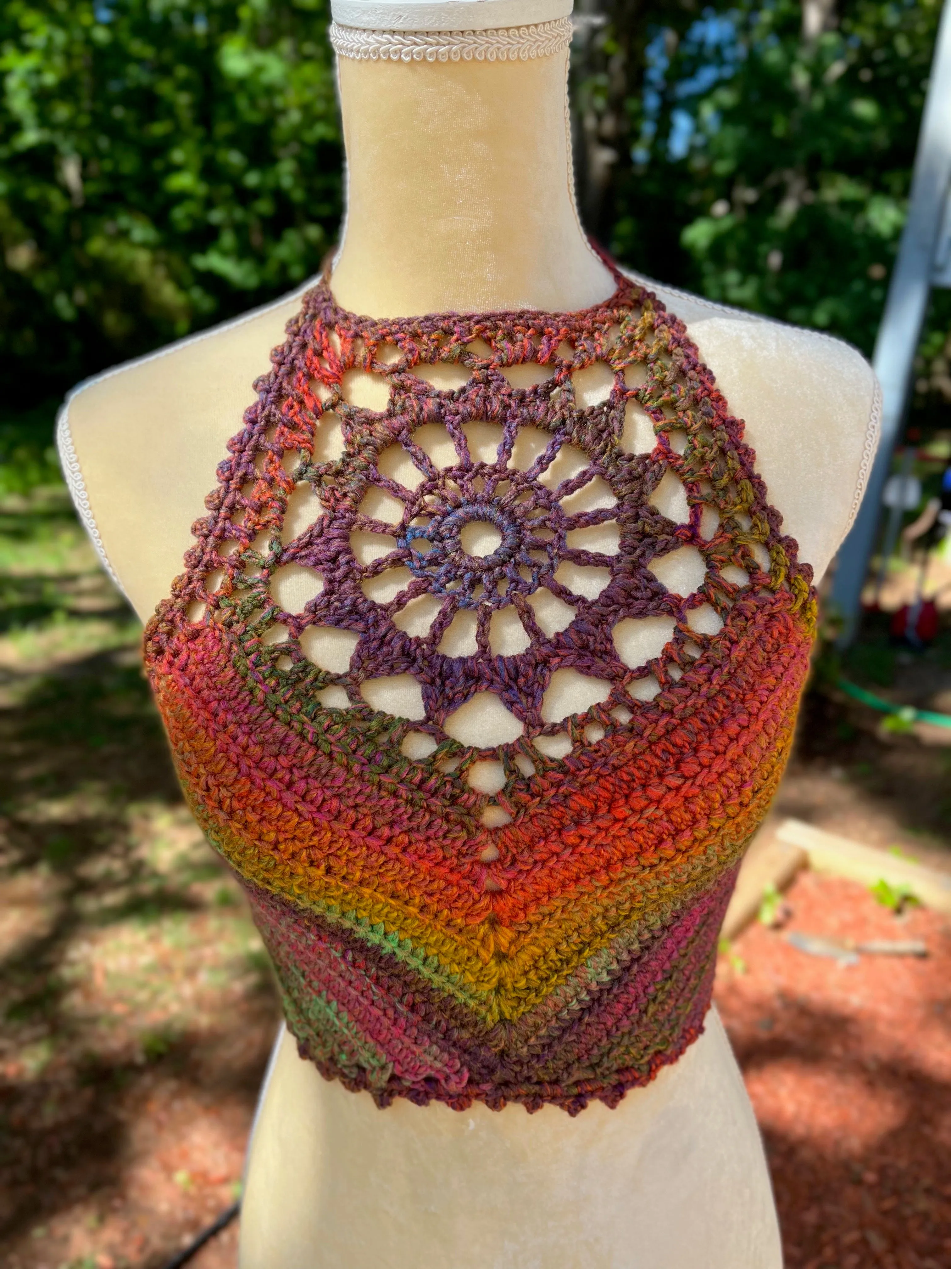 Sunburst Crop Top - Crochet Pattern