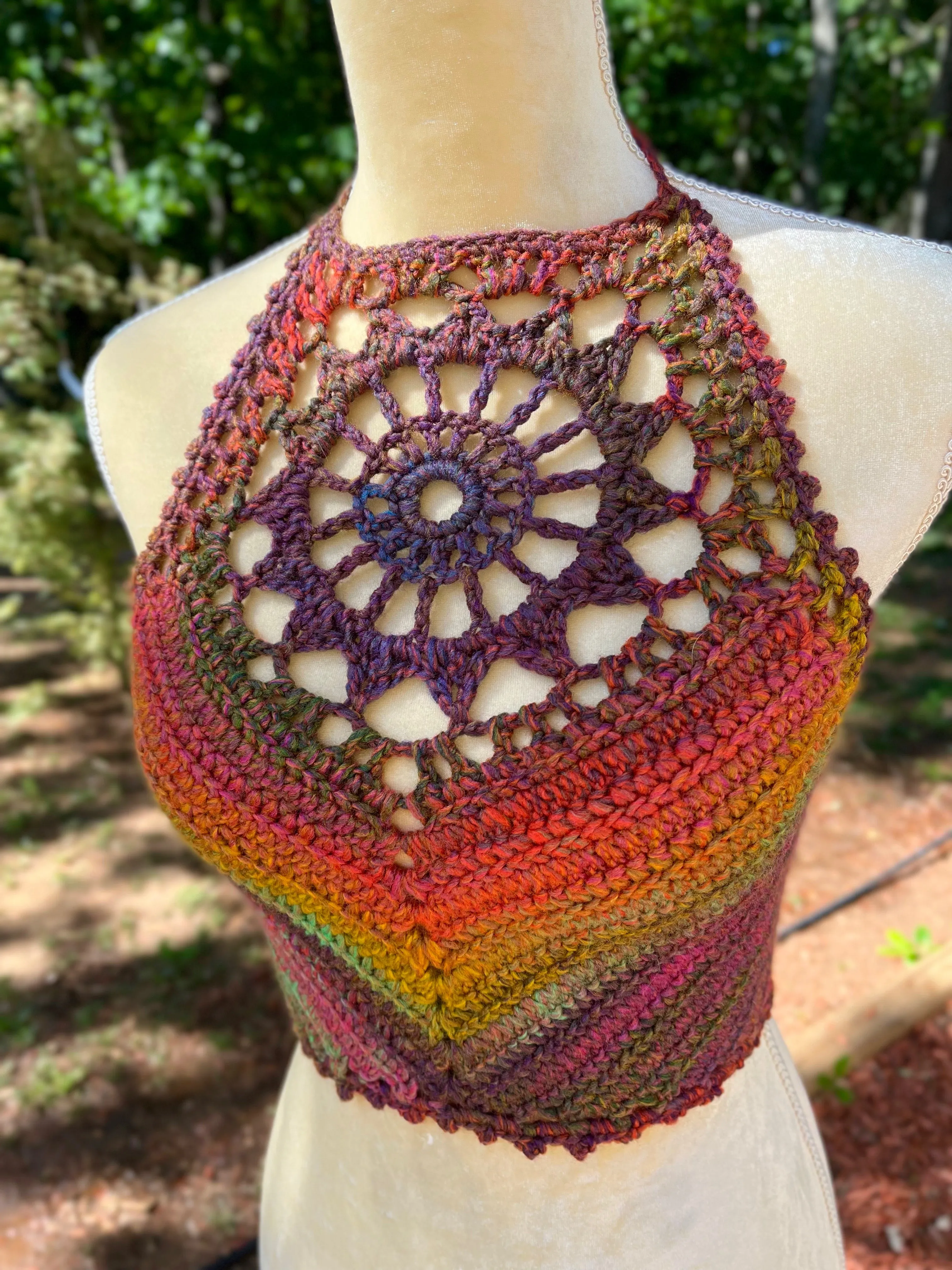 Sunburst Crop Top - Crochet Pattern