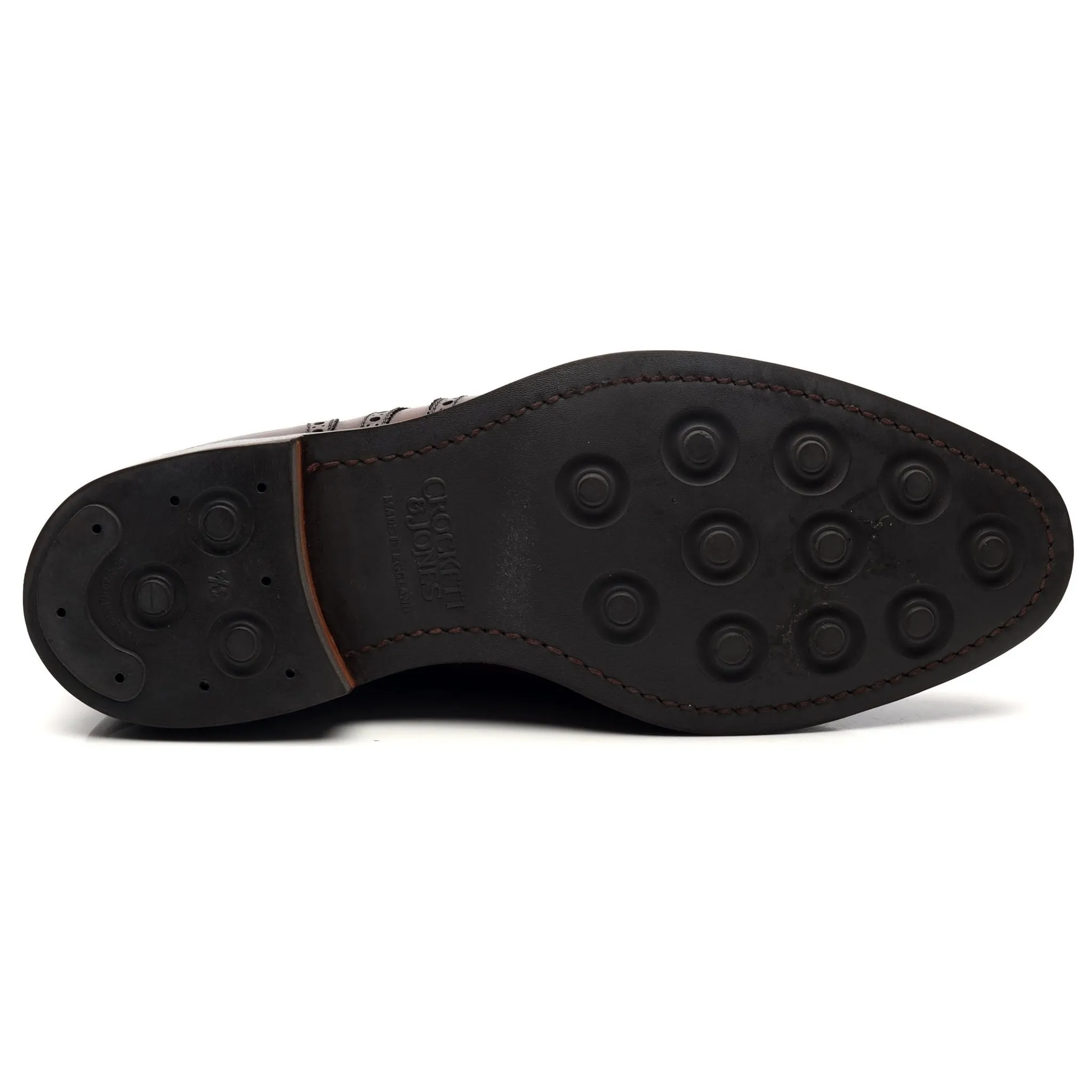 'Swansea' Dark Brown Leather Derby Brogues UK 8.5 G