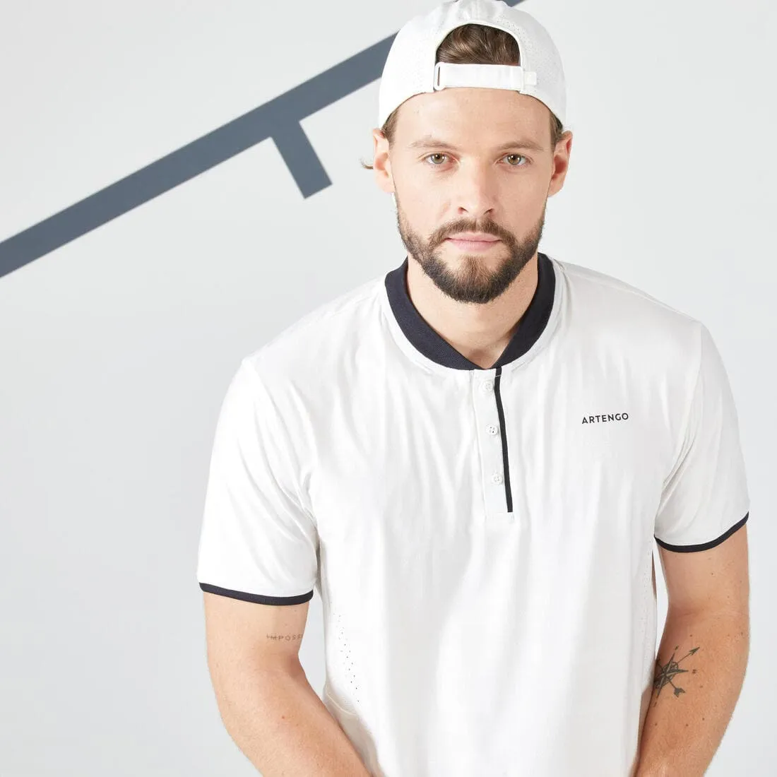 T-shirt tennis manches courtes Homme - ARTENGO DRY 