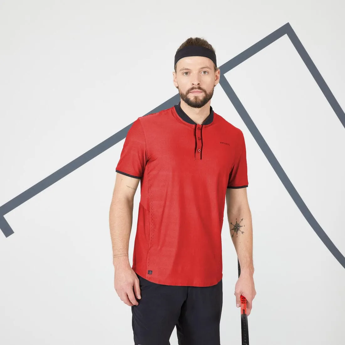 T-shirt tennis manches courtes Homme - ARTENGO DRY 