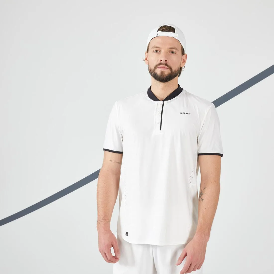 T-shirt tennis manches courtes Homme - ARTENGO DRY 