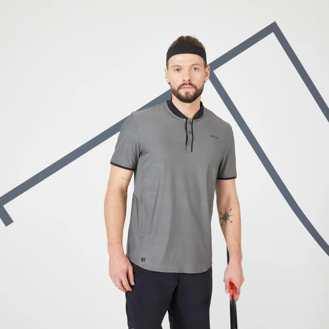 T-shirt tennis manches courtes Homme - ARTENGO DRY 