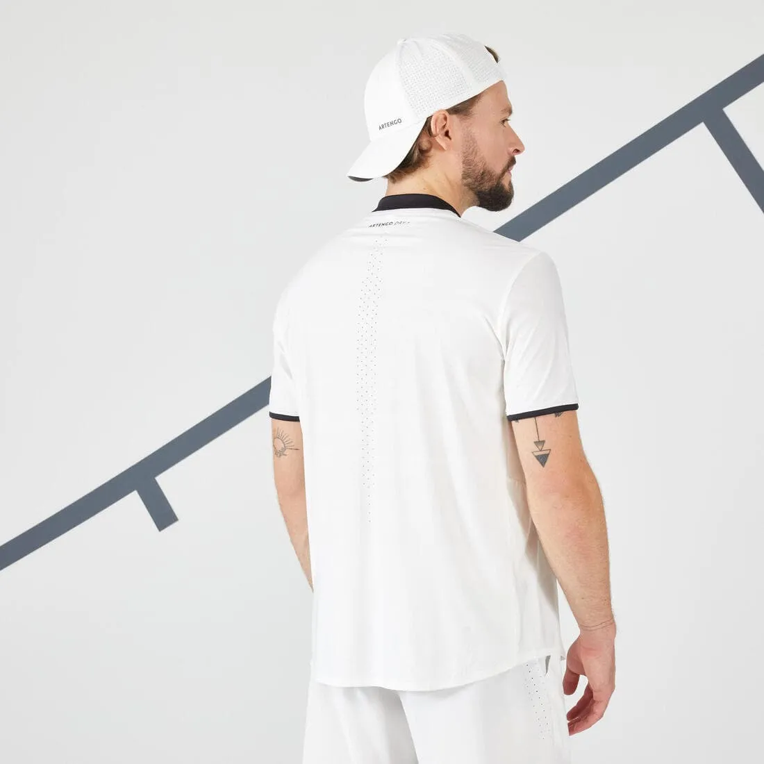 T-shirt tennis manches courtes Homme - ARTENGO DRY 