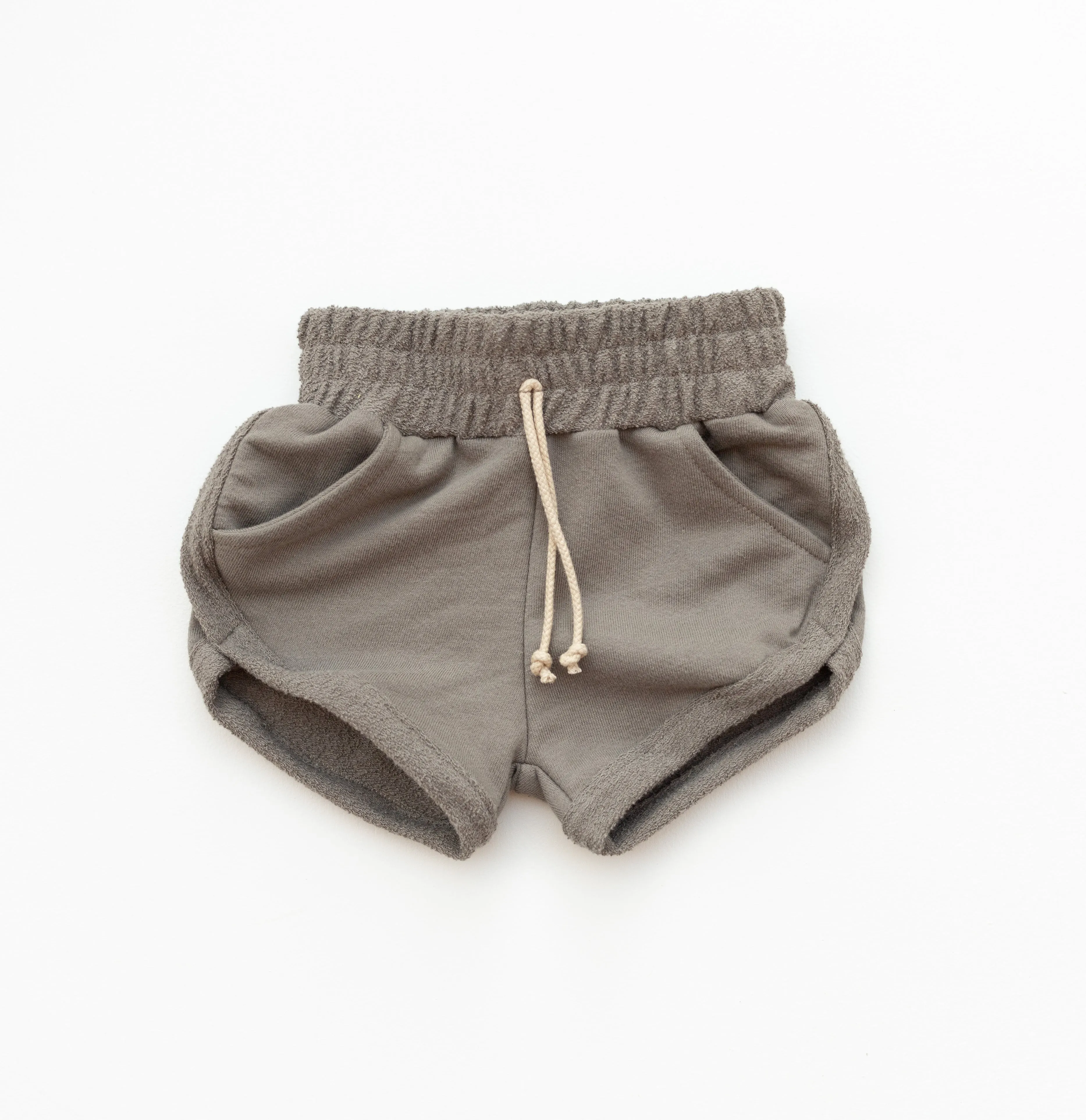 Taupe Organic Track Shorts