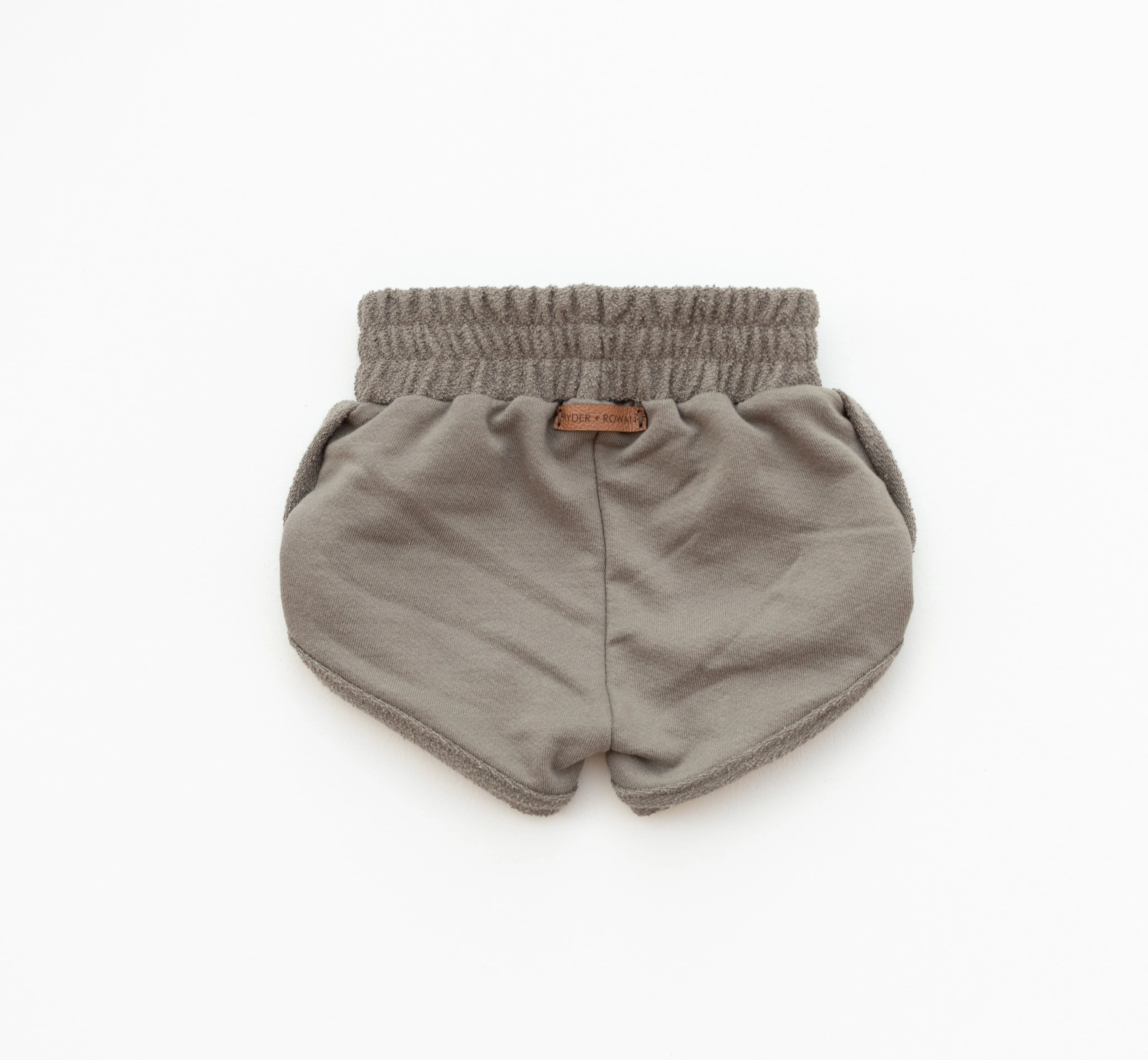 Taupe Organic Track Shorts