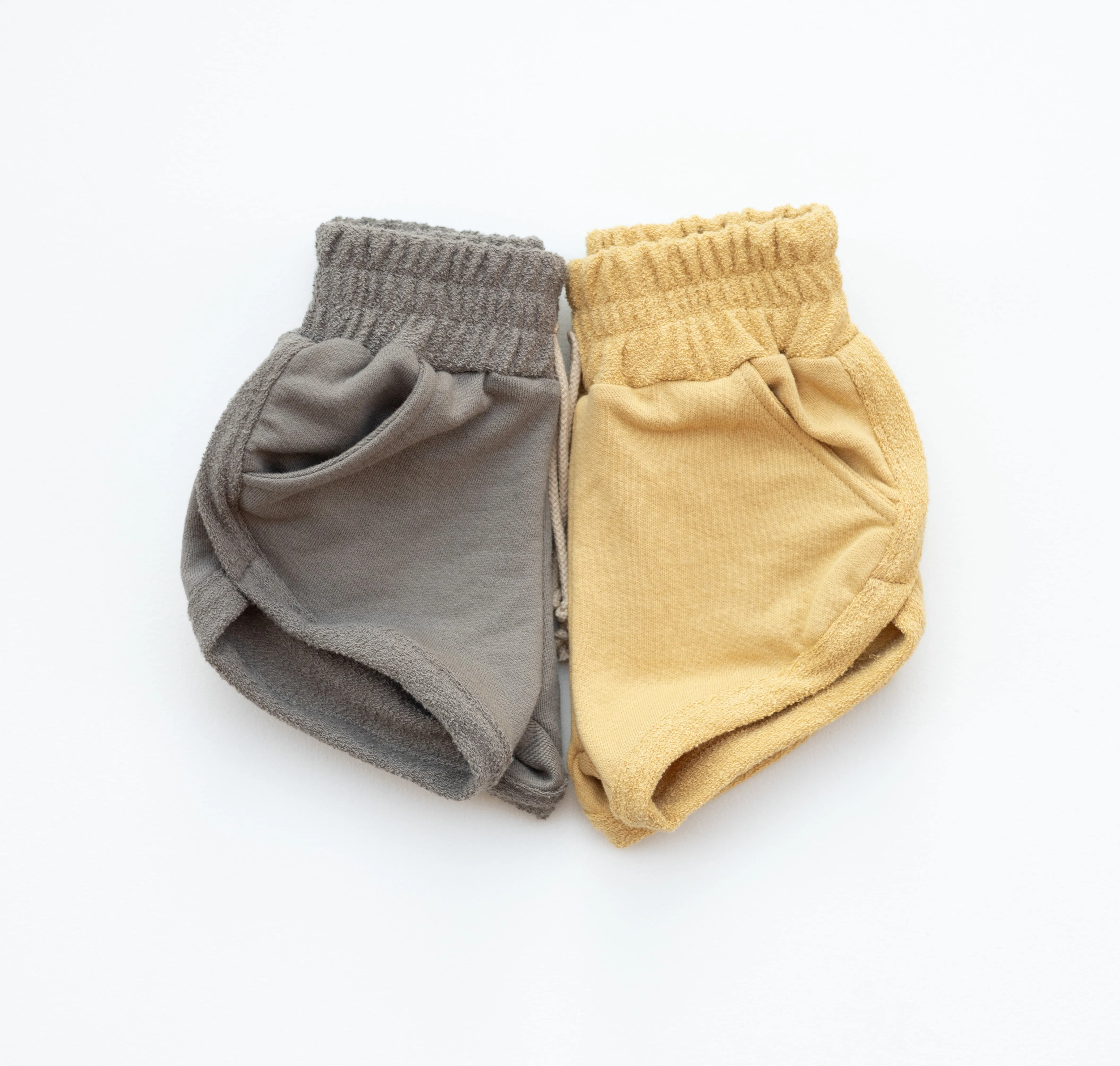 Taupe Organic Track Shorts