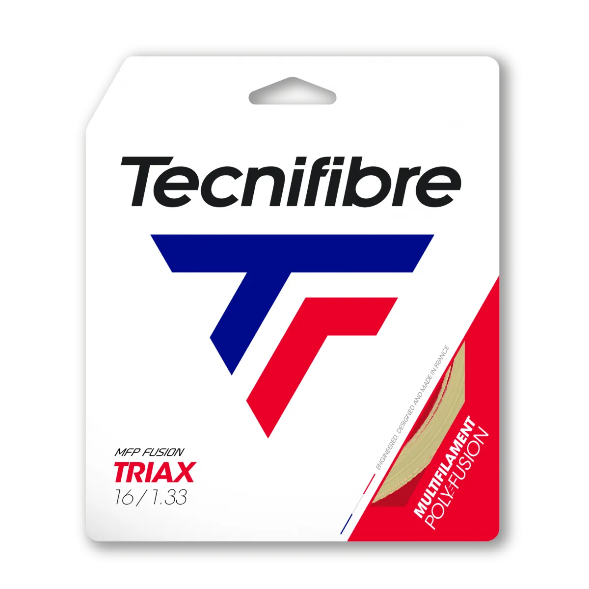 Tecnifibre Triax 17/1.28 Tennis String (Natural)