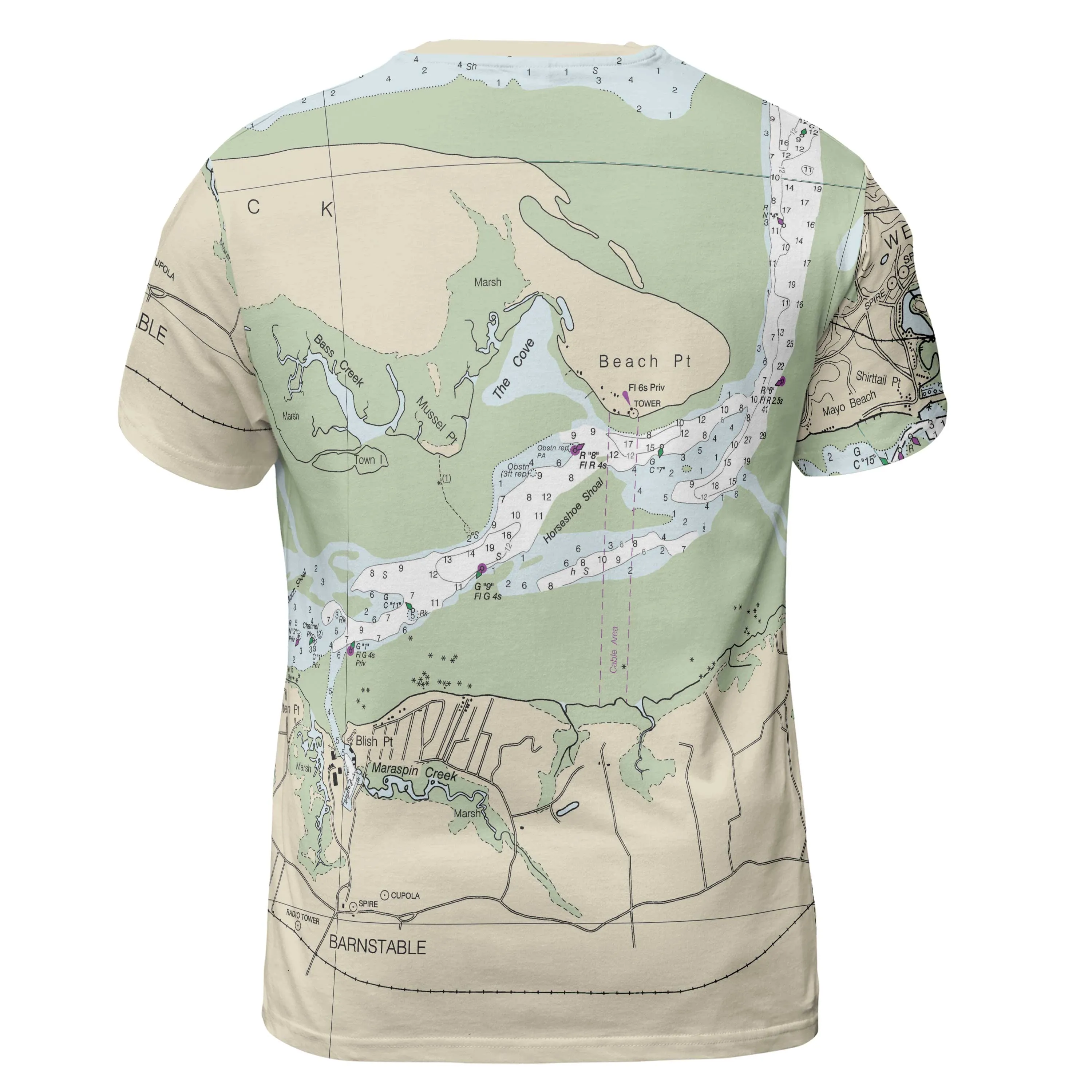 The Wellfleet to Barnstable Harbor Short Sleeve Performance Tee