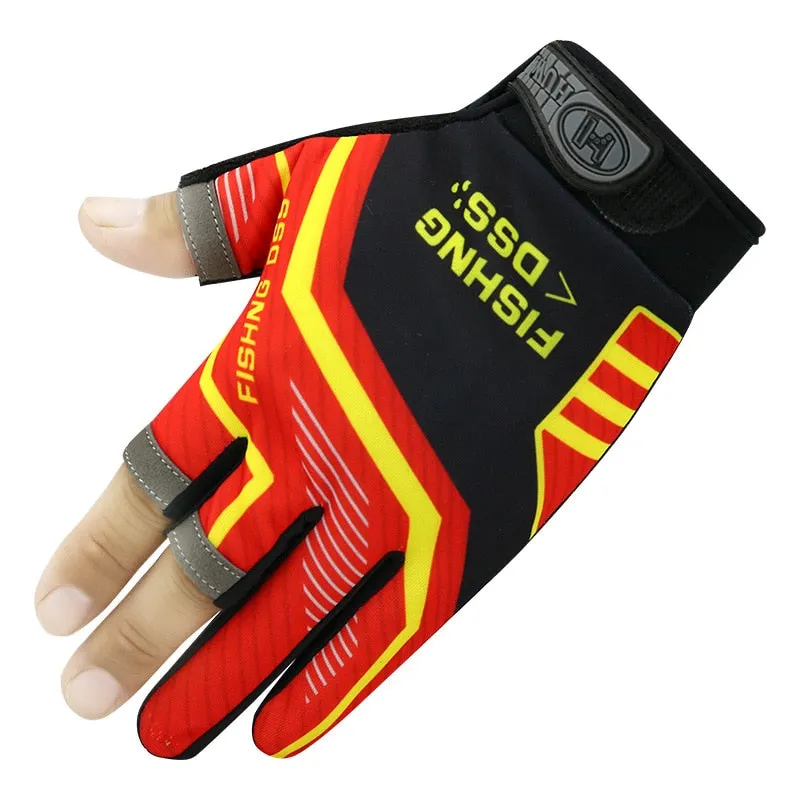 Three finger cut sport fishing gloves finger protector gloves