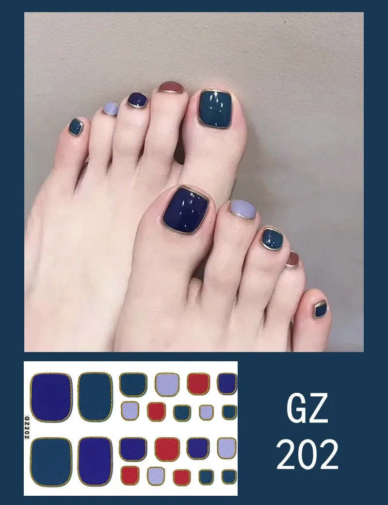 Toe nail stickers sheet