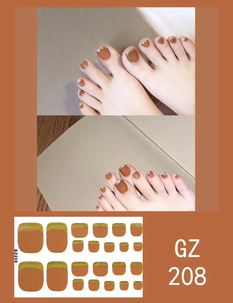 Toe nail stickers sheet