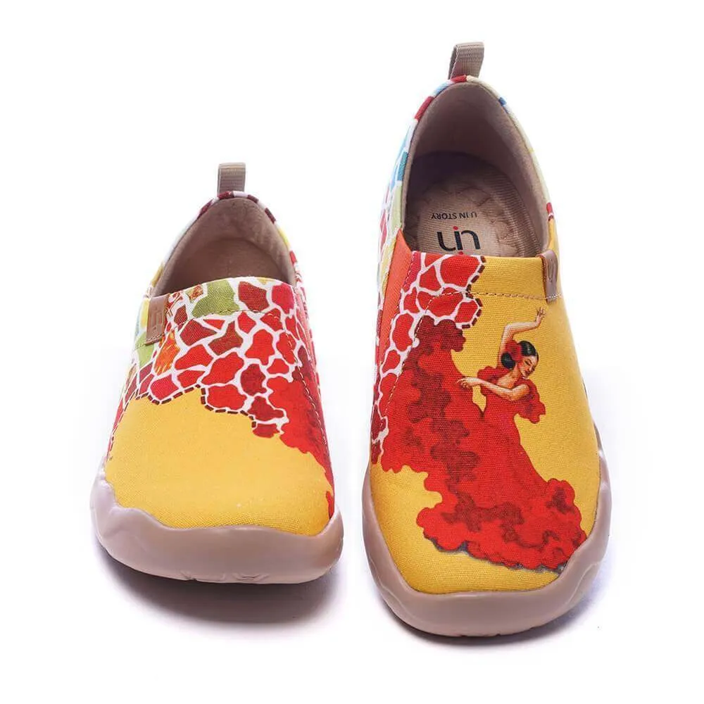 VIVA LA VIDA Women Art Painted Slip-on Shoes