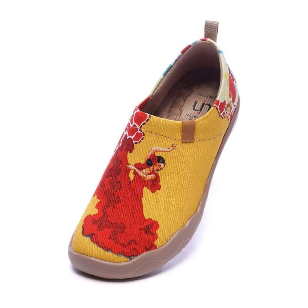 VIVA LA VIDA Women Art Painted Slip-on Shoes