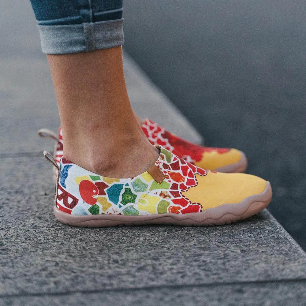 VIVA LA VIDA Women Art Painted Slip-on Shoes