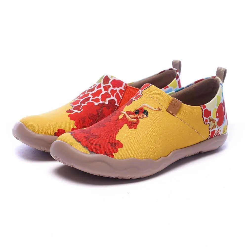 VIVA LA VIDA Women Art Painted Slip-on Shoes