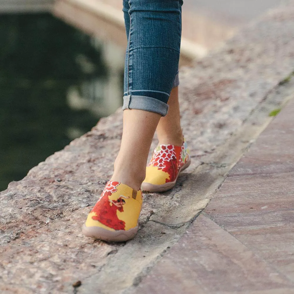 VIVA LA VIDA Women Art Painted Slip-on Shoes