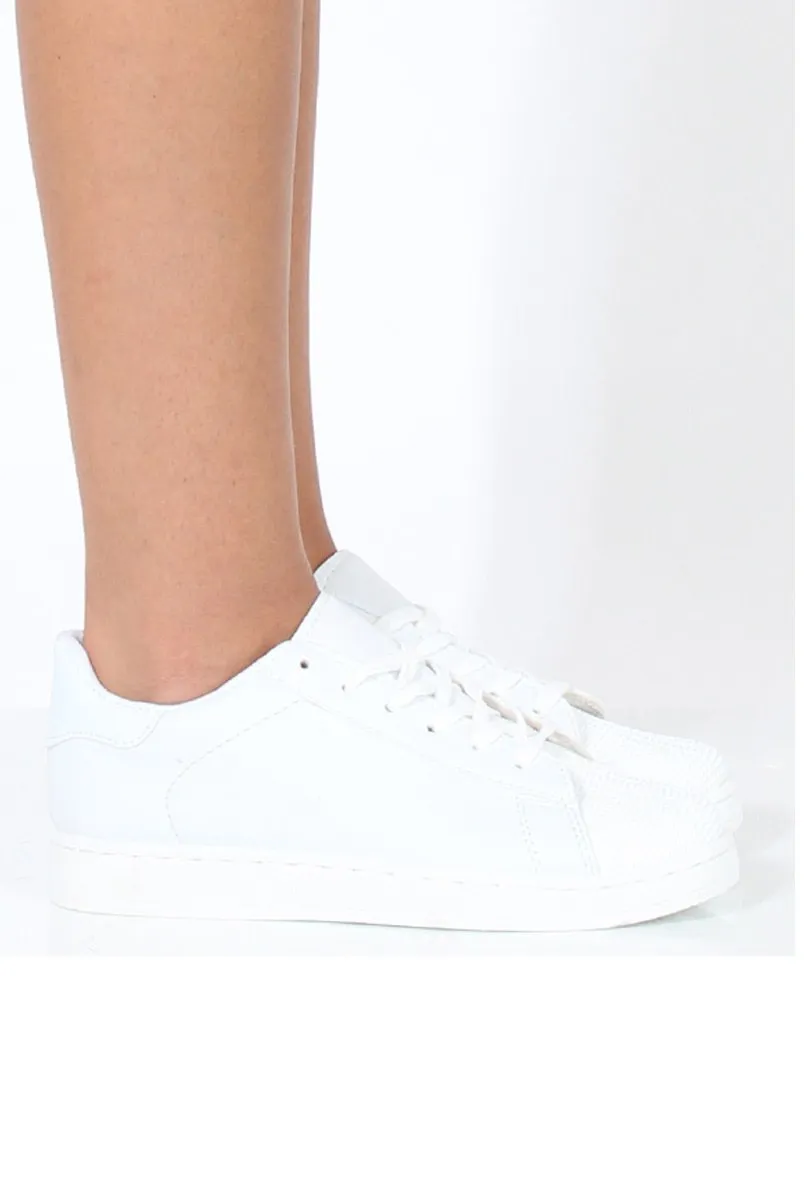 White Shell Toe Trainers - Jordan