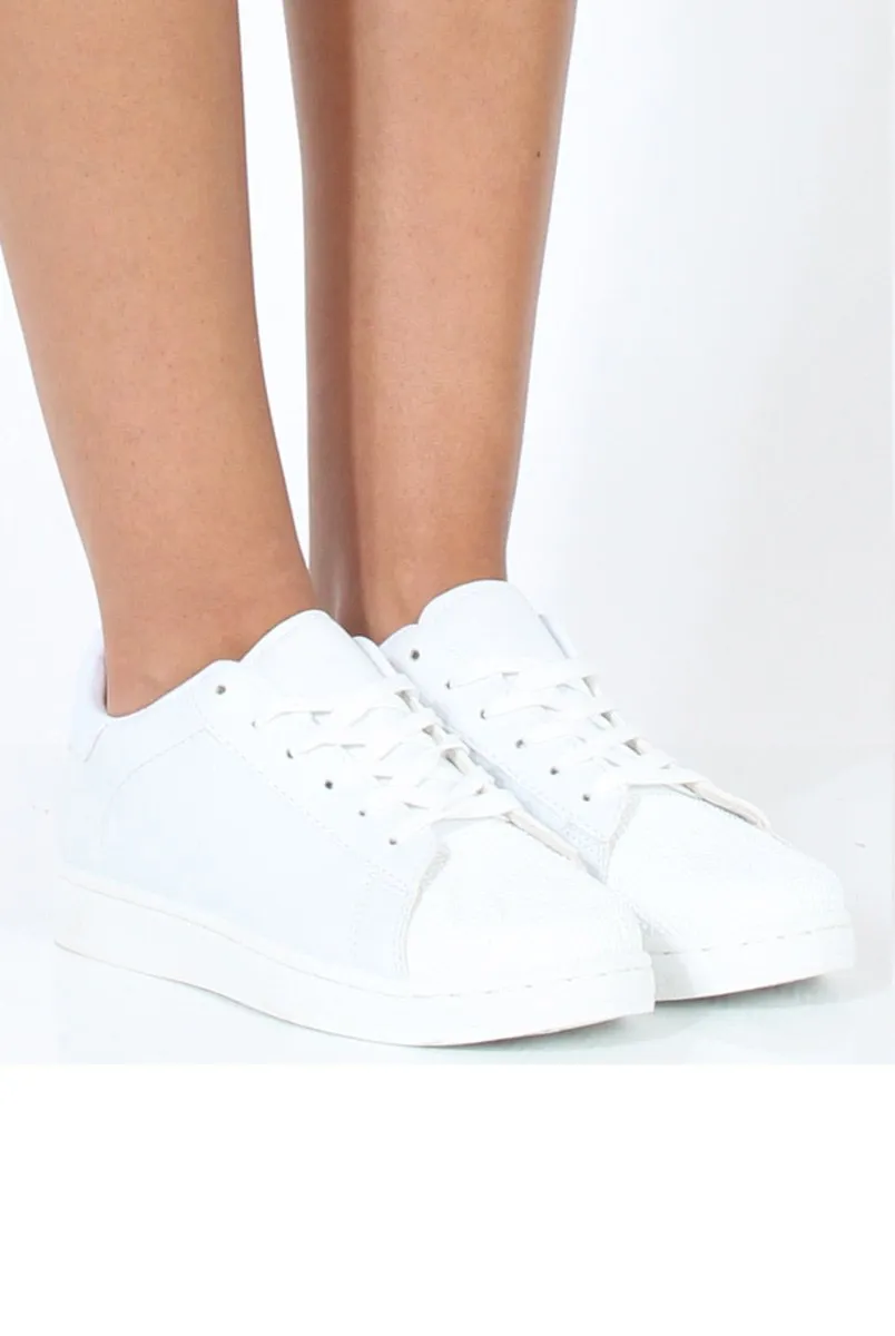 White Shell Toe Trainers - Jordan