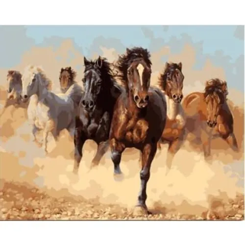 Wild Horses – Canvastly DIY Paint By Numbers