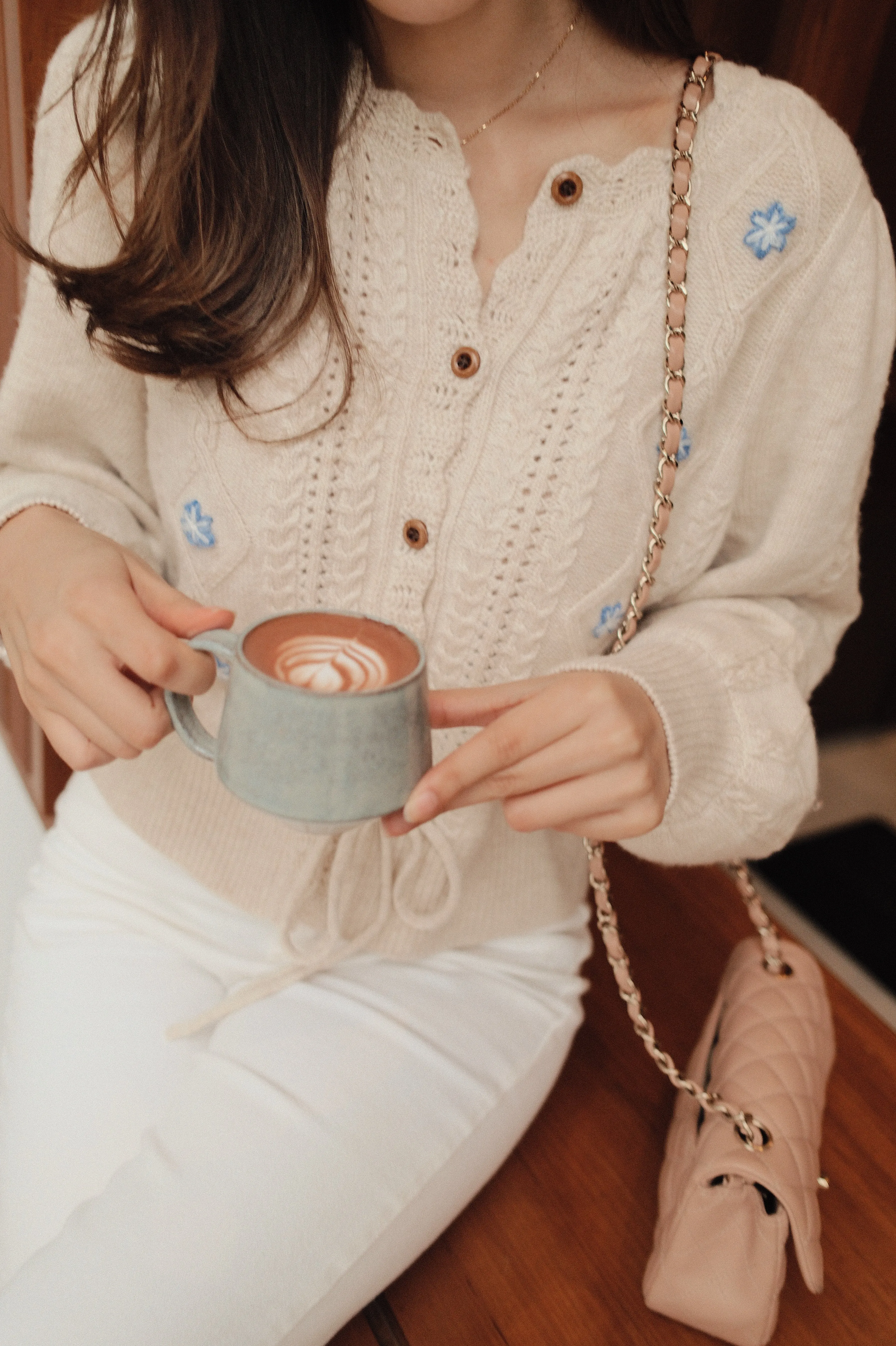 Willow Embroidery Knit Cardigan