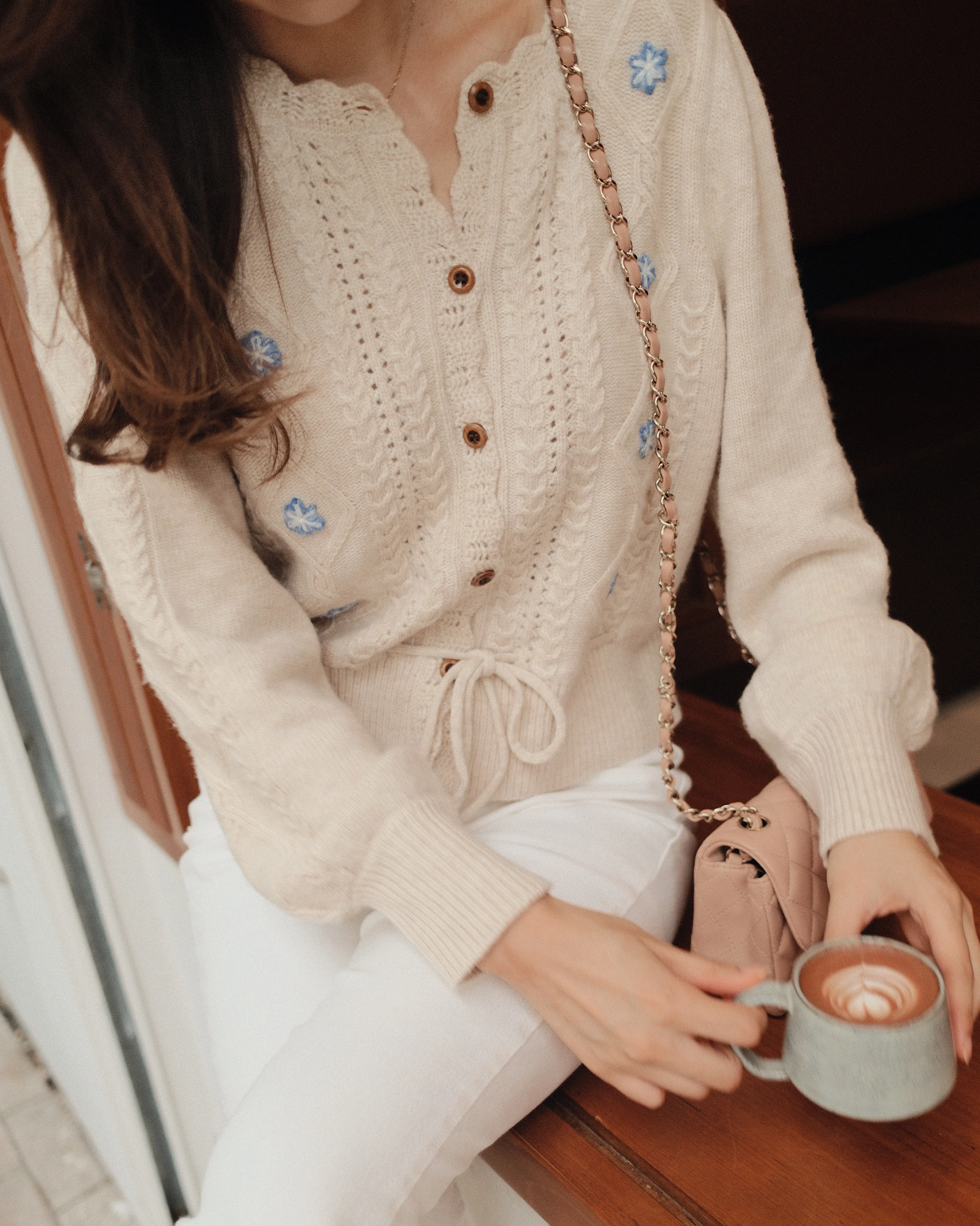 Willow Embroidery Knit Cardigan