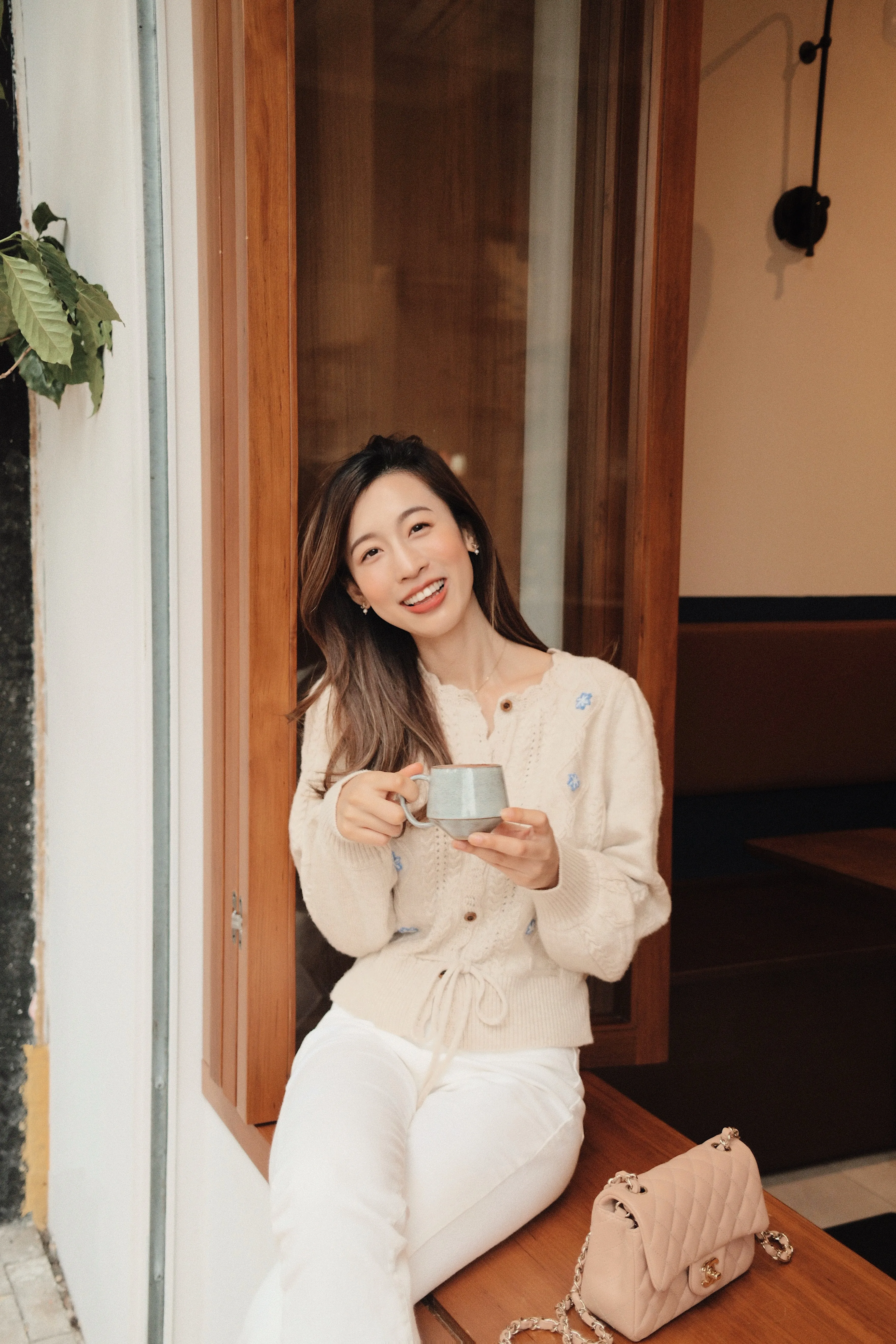 Willow Embroidery Knit Cardigan