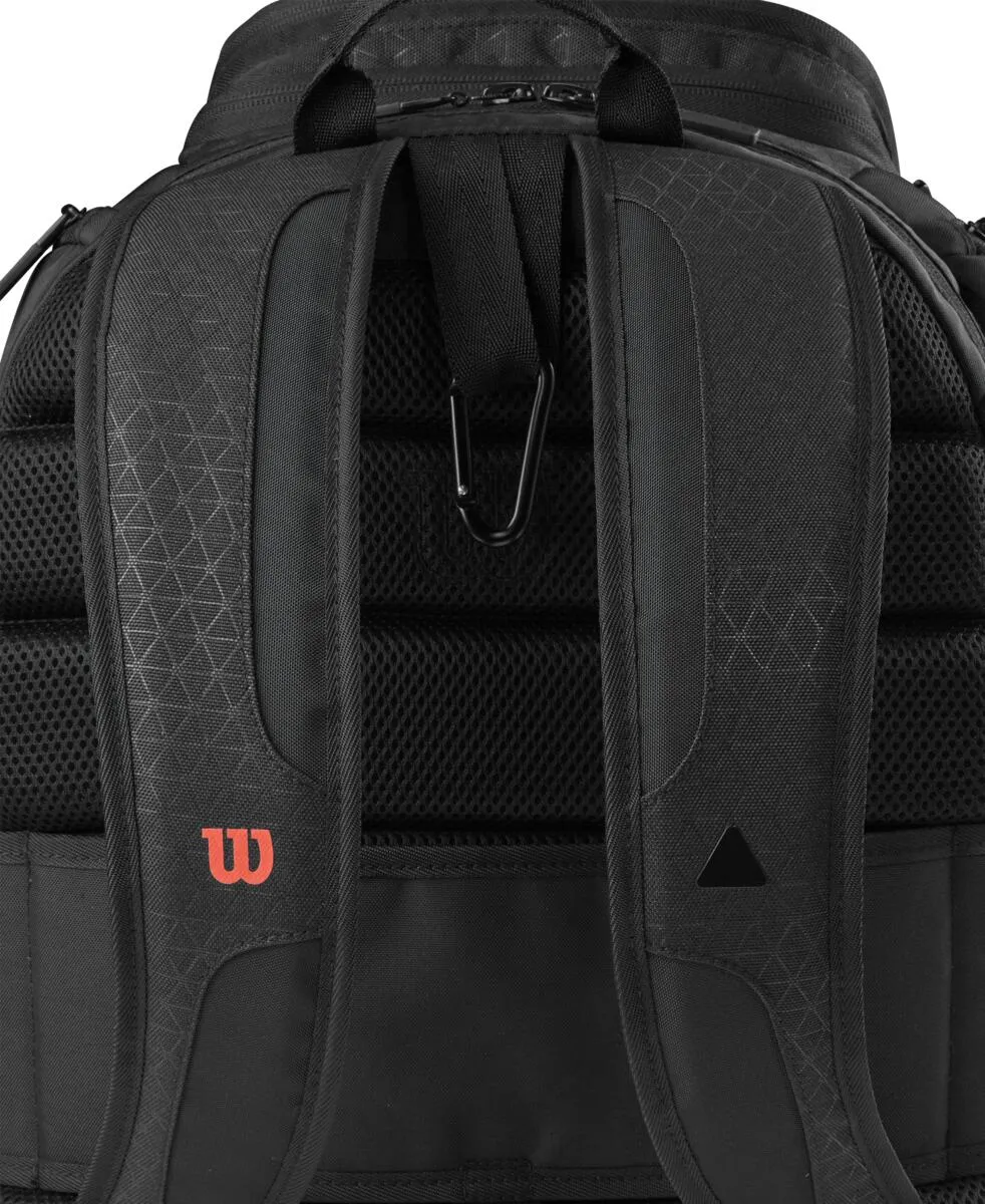 Wilson Clash v3 Backpack Racquet Bag (Black/Infrared)
