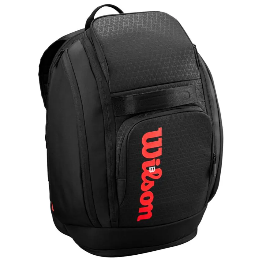 Wilson Clash v3 Backpack Racquet Bag (Black/Infrared)