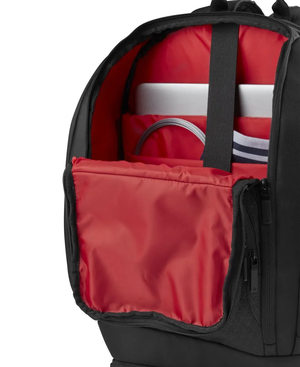 Wilson Clash v3 Backpack Racquet Bag (Black/Infrared)