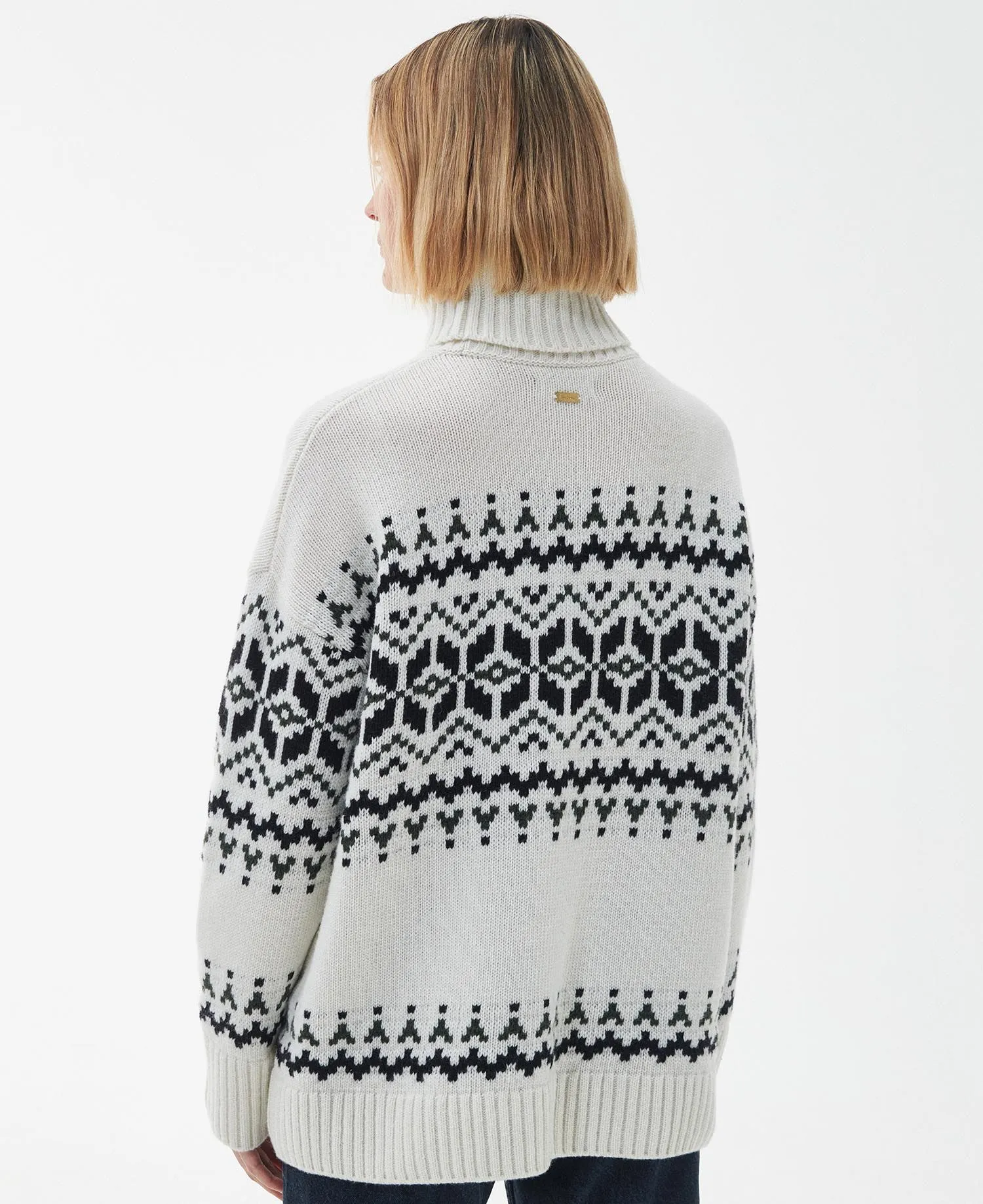 Women's Barbour | Patrisse Knit Wool Blend Sweater | Antique White