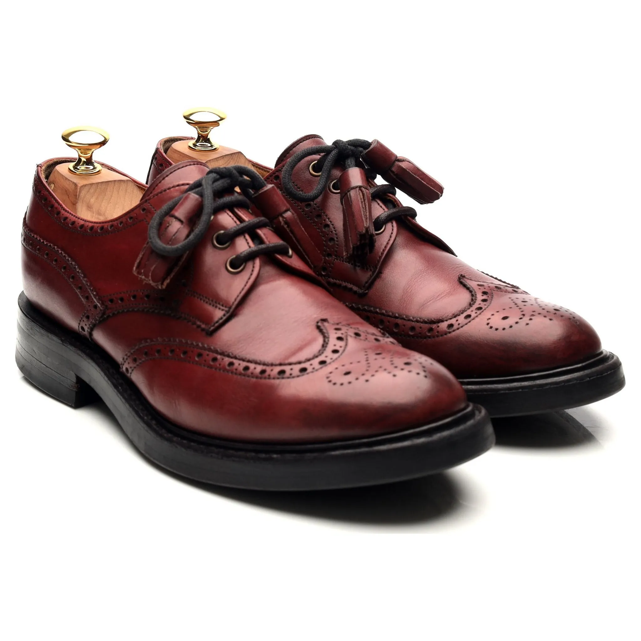 Women's 'Esme' Burgundy Leather Brogues UK 6.5 D