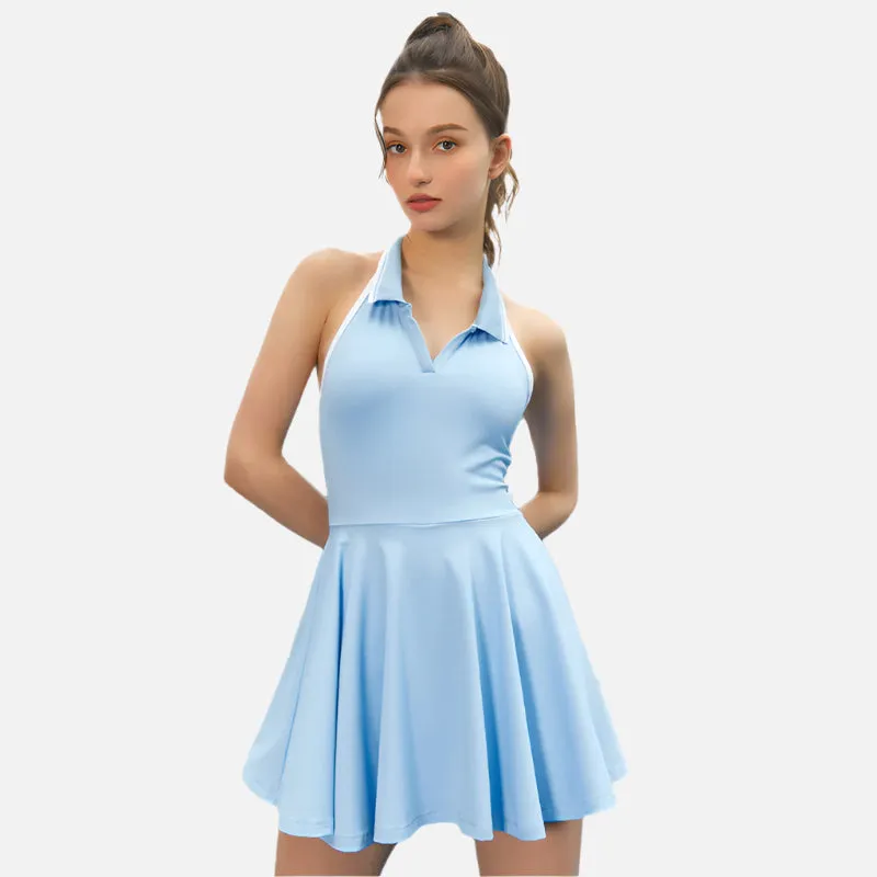 Women's Halter Neck Tennis Dress