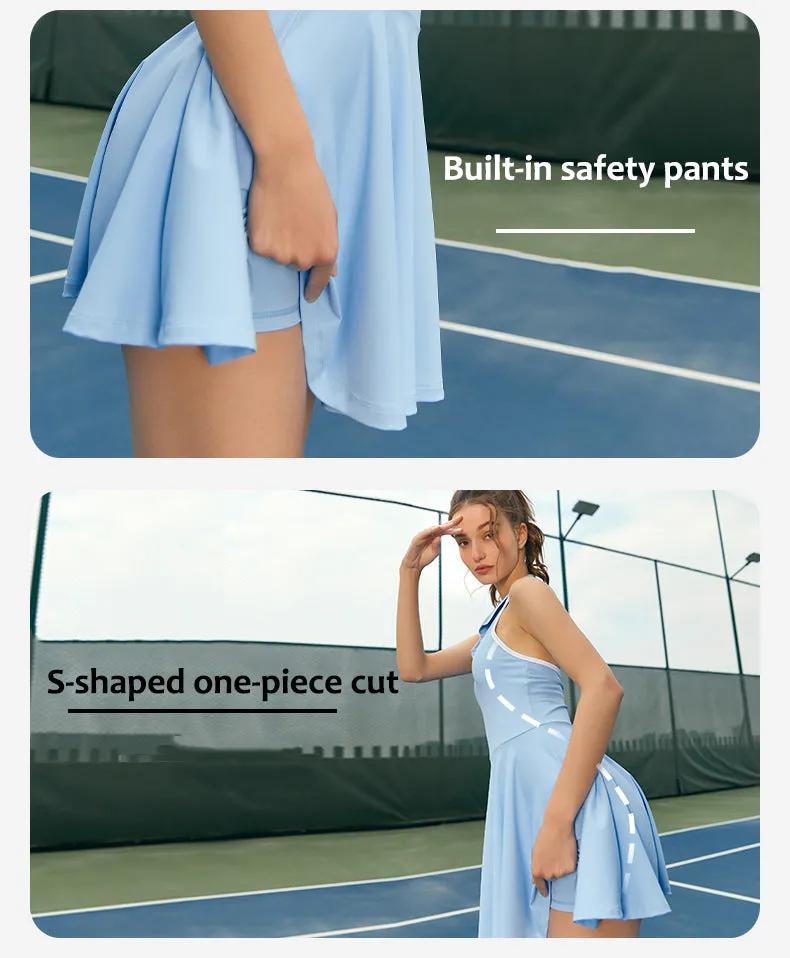 Women's Halter Neck Tennis Dress