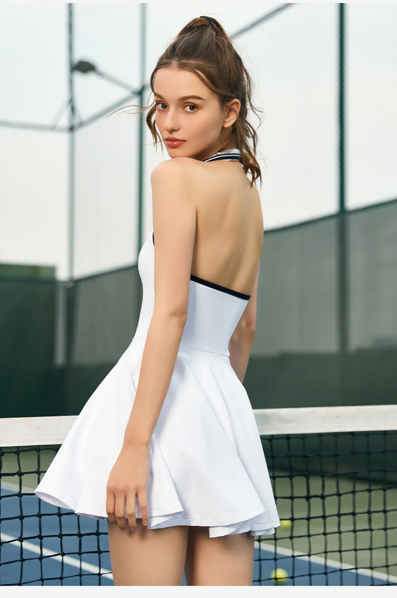 Women's Halter Neck Tennis Dress