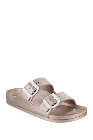 Women's Jasmin Dual Buckle Sandal by Mia in Rose Gold, Sz 10! Nordstrom Item!