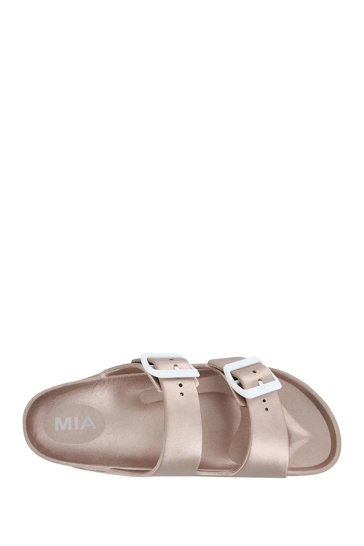 Women's Jasmin Dual Buckle Sandal by Mia in Rose Gold, Sz 10! Nordstrom Item!