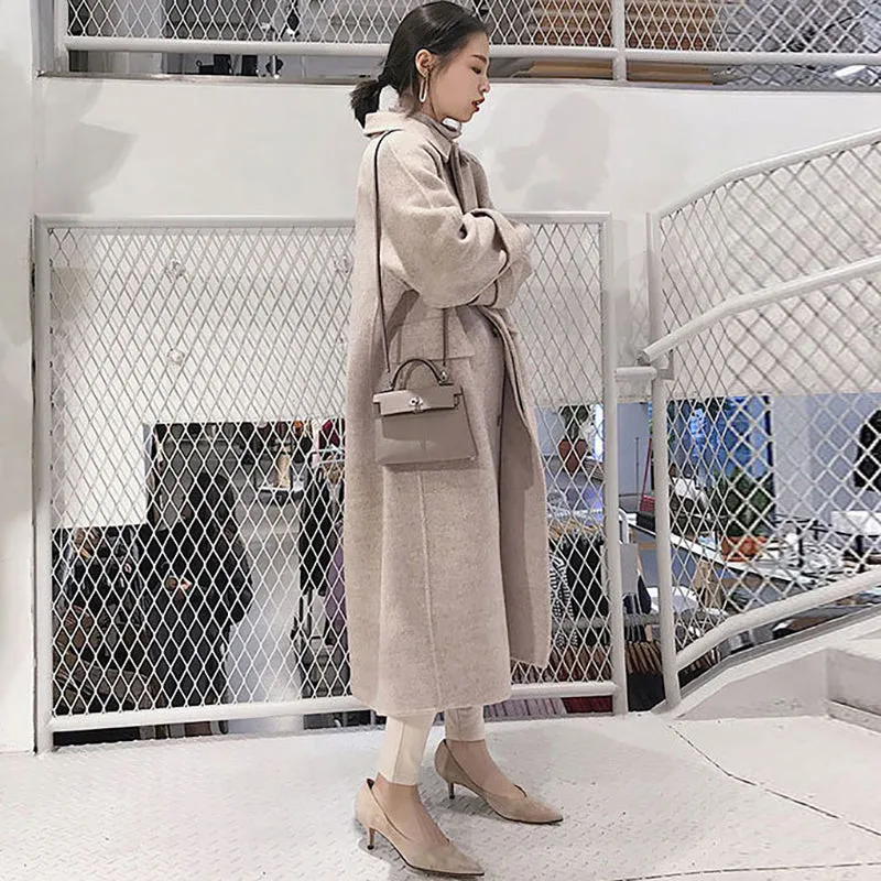 Women's Long  Length Wool Casual Coat
