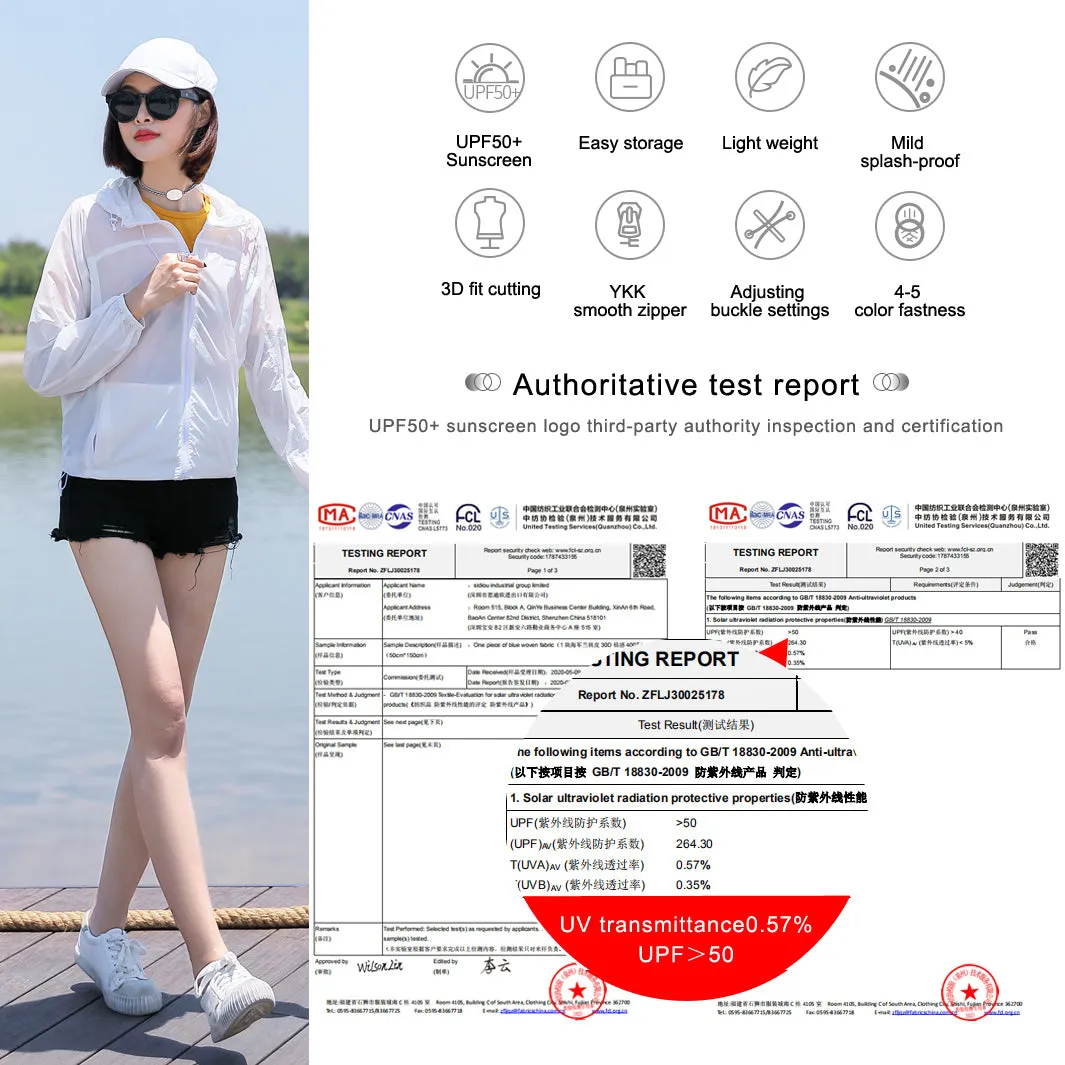 Women's Nylon Breathable Lightweight UPF 50  Jacket