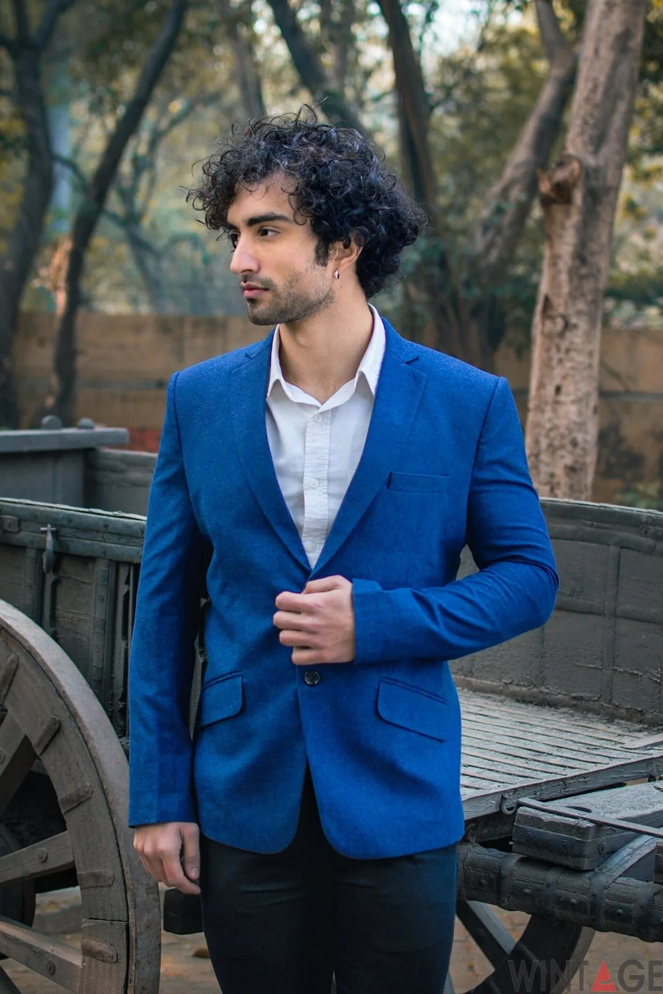 Wool Blue Blazer