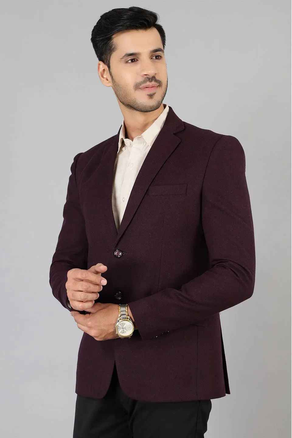 Wool Purple  Blazer