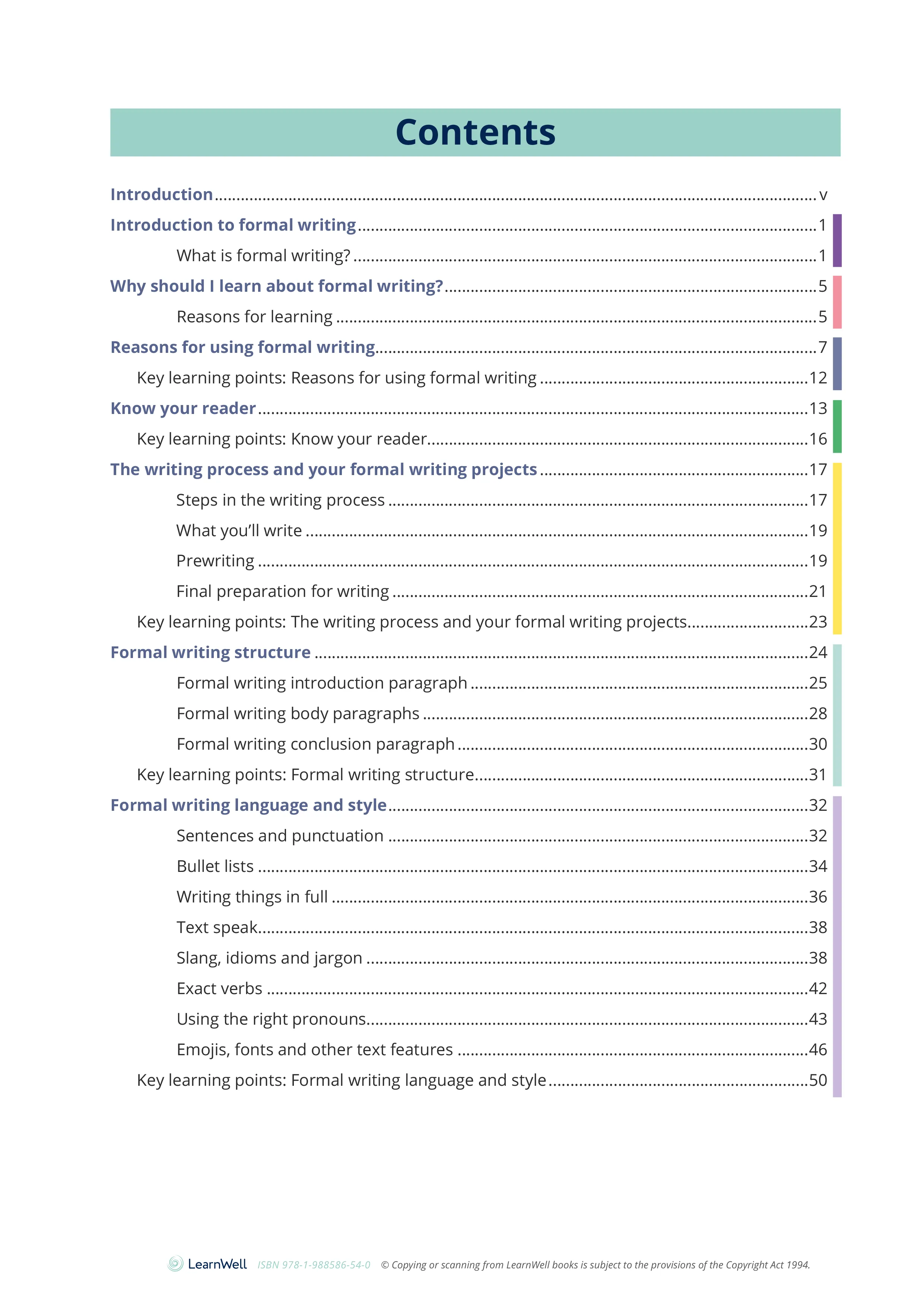 Year 9 Formal Writing Skills Learning Guide