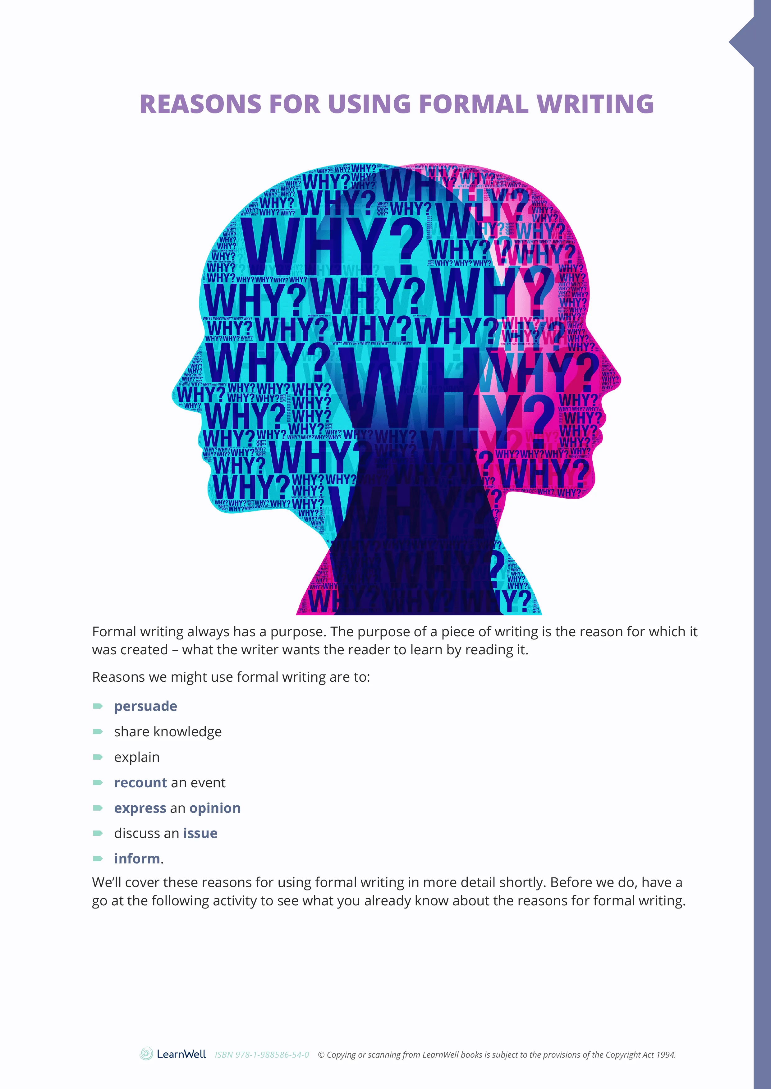 Year 9 Formal Writing Skills Learning Guide