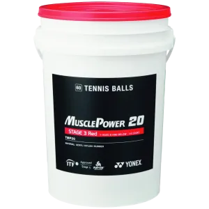 Yonex Muscle Power 20 Stage 3 Red 60 Ball Bucket